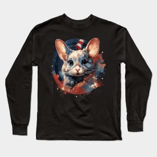 Patriotic Chinchilla Long Sleeve T-Shirt